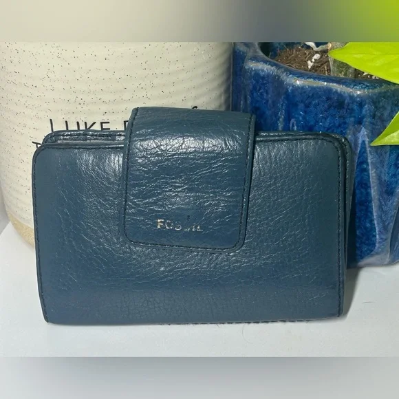 Fossil Teal and Dark Blue Wallet Duo - Picture 2 of 15